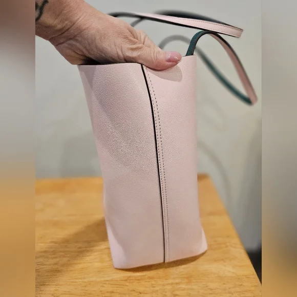 - Kate Spade Pink and Green Tote with Tropical Design - Picture 10 of 14